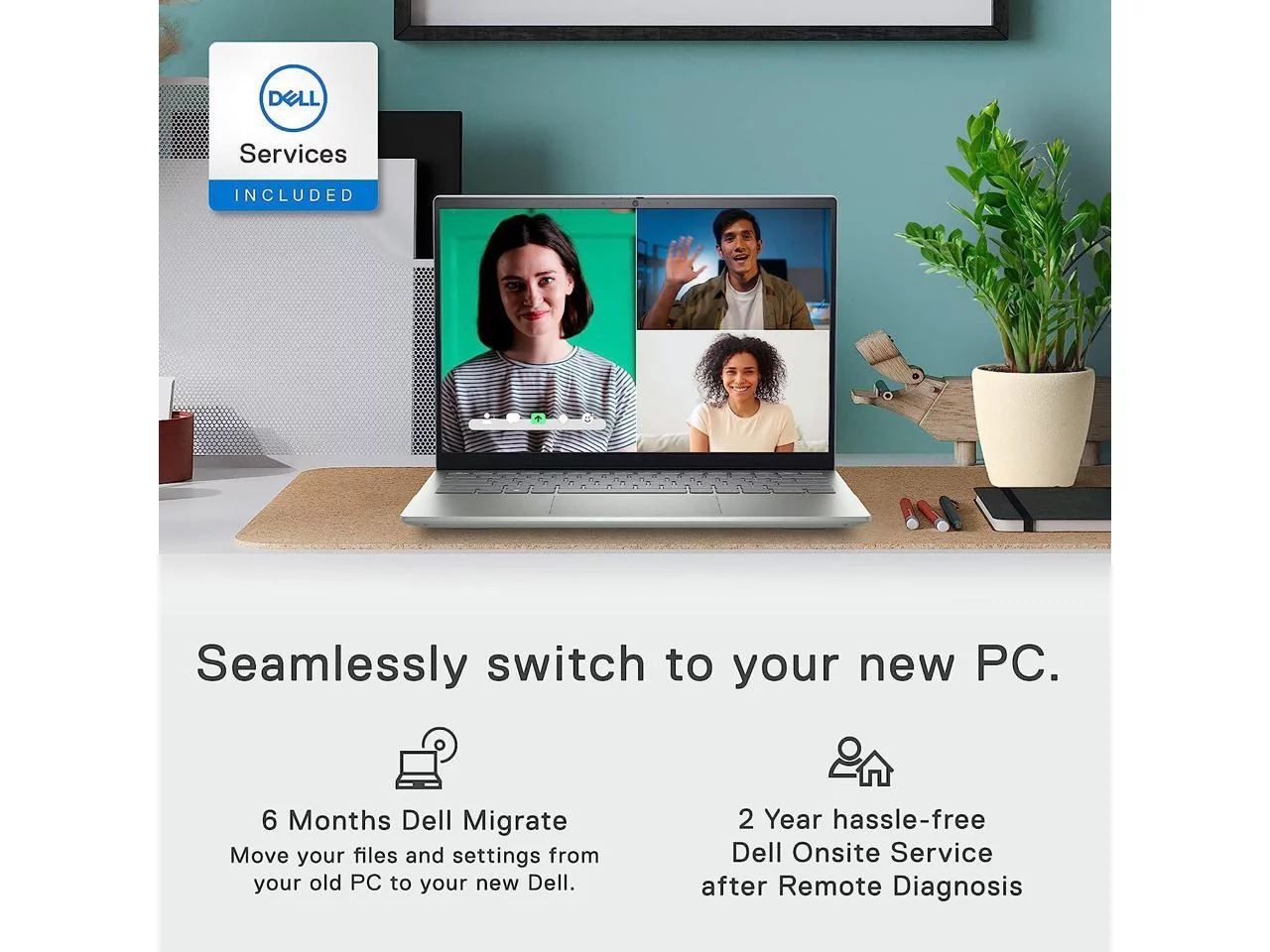 Dell Inspiron Laptop Computer, 14 Inch FHD+ (1920 x 1200) Display, AMD Ryzen 7 5825U, 16GB RAM, 1TB SSD, AMD Radeon Graphics, Fingerprint Reader, Backlit Keyboard, Wi-Fi 6, Bluetooth, Window 11 Pro