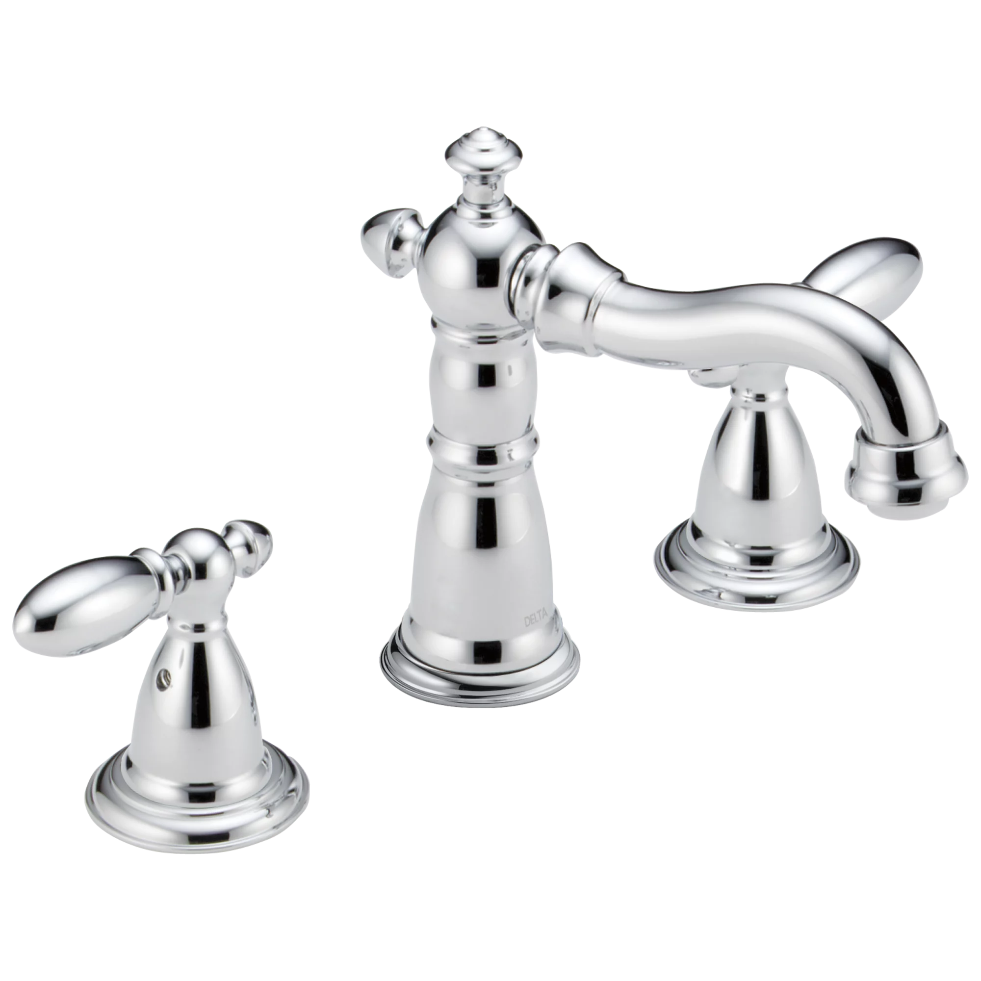 Delta Victorian Two Handle Widespread Bathroom Faucet in Chrome 3555-MPU-DST