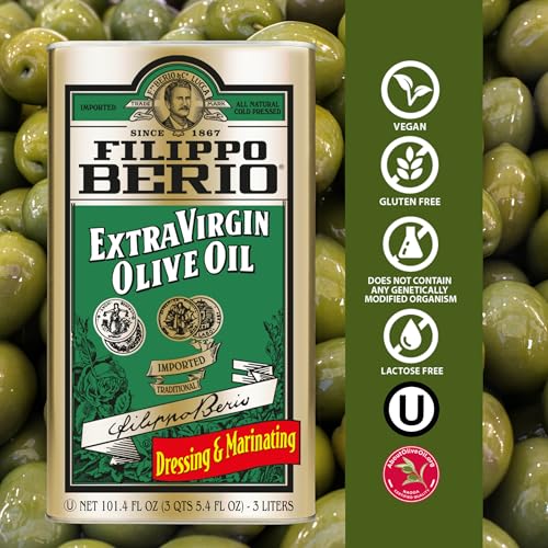 Filippo Berio Extra Virgin Olive Oil, 101.4 Ounce Tin