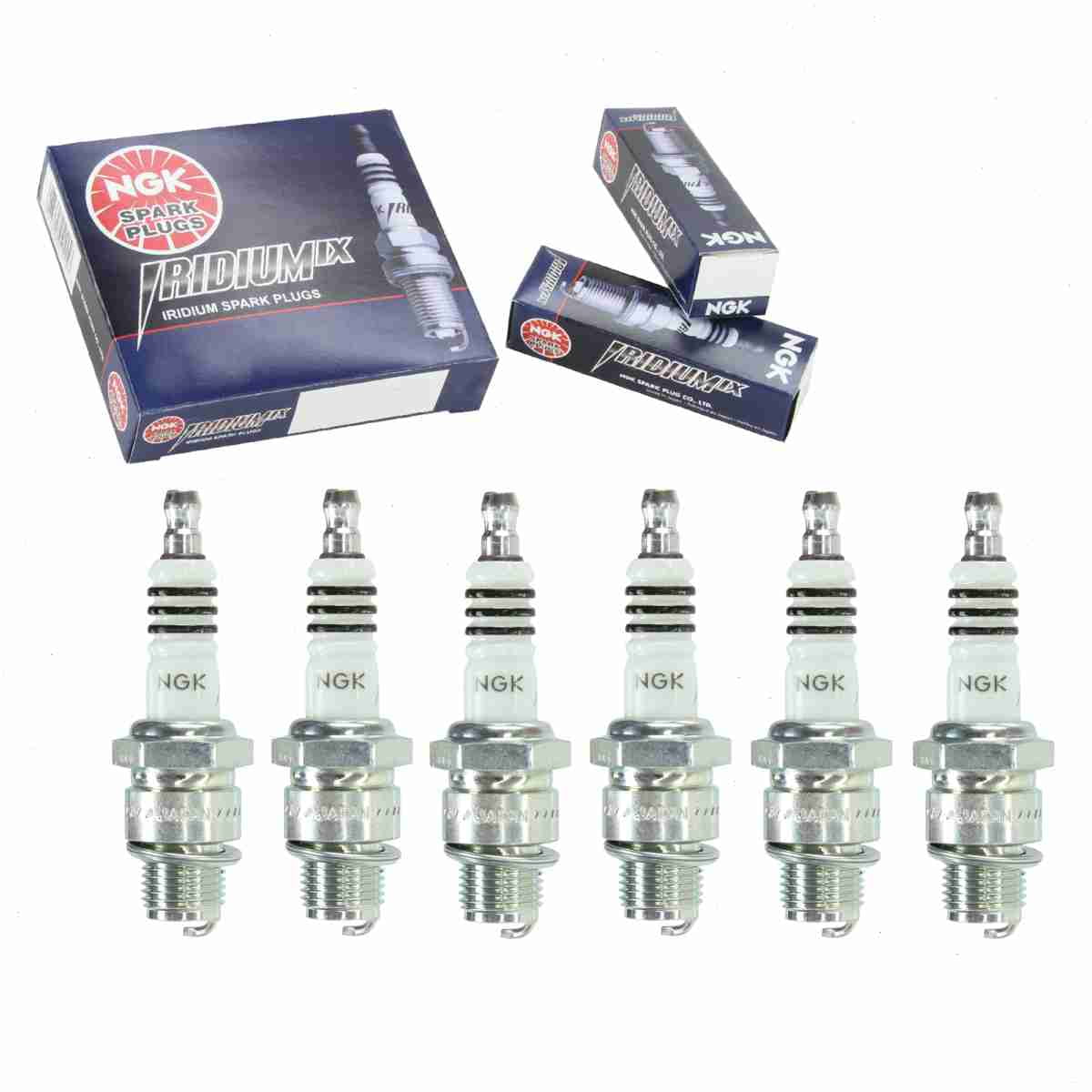 6 pc NGK 5687 Iridium IX Spark Plugs for 4050 4053 5381 678 90793-20099 CWP10N IWF27 N12W QL57 W08AS W27FN W27FS-GU W27FS-ZU W2AS Ignition Wire Secondary