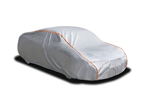 9 Layers Waterproof Car Snow Cover (Gift Windshield Cover) Outdoor Car Cover for Automobiles All Weather Full Exterior Covers Fit Camaro Mustang Honda Accord Chrysler Sebring Fit 186