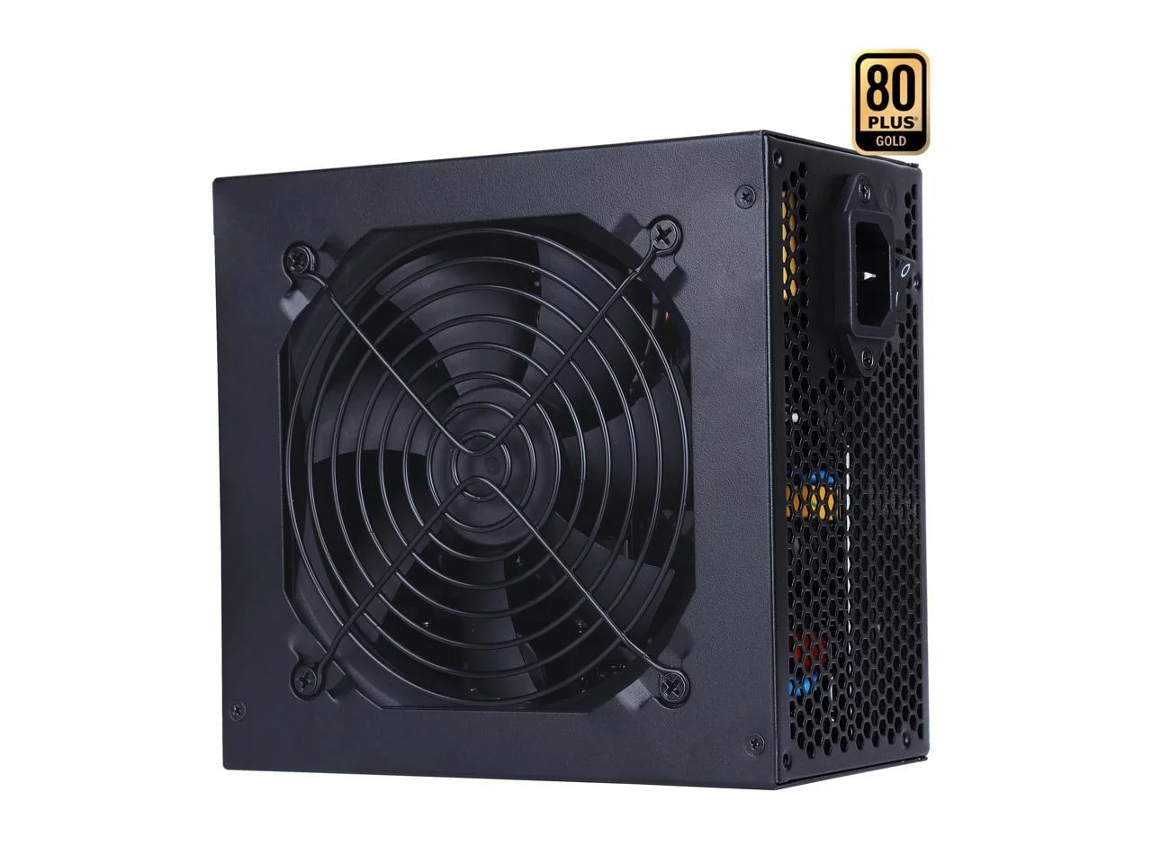 SAMA 550W Power Supply 80+ Gold Certified ECO Mode 12V FDB Fanless & Silent Mode PFC PC PSU ATX Power Supply Black 10 Years Warranty
