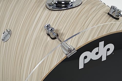 Pacific Drums & Percussion PDP Concept Maple 4-Piece Fusion, Twisted Ivory Drum Set Shell Pack (PDCM20FNTI), 8x10 & 9x12 Tom,14x14 Floor Tom, 16x20 Kick Drum