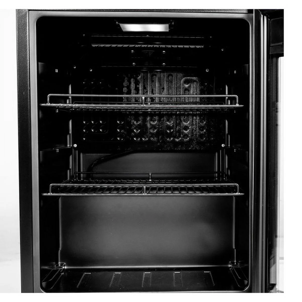 Magic Chef 2.1 Cu Ft Commercial Merchandiser - Black and Stainless 18.9 w x 25.2 h x 16.9 d
