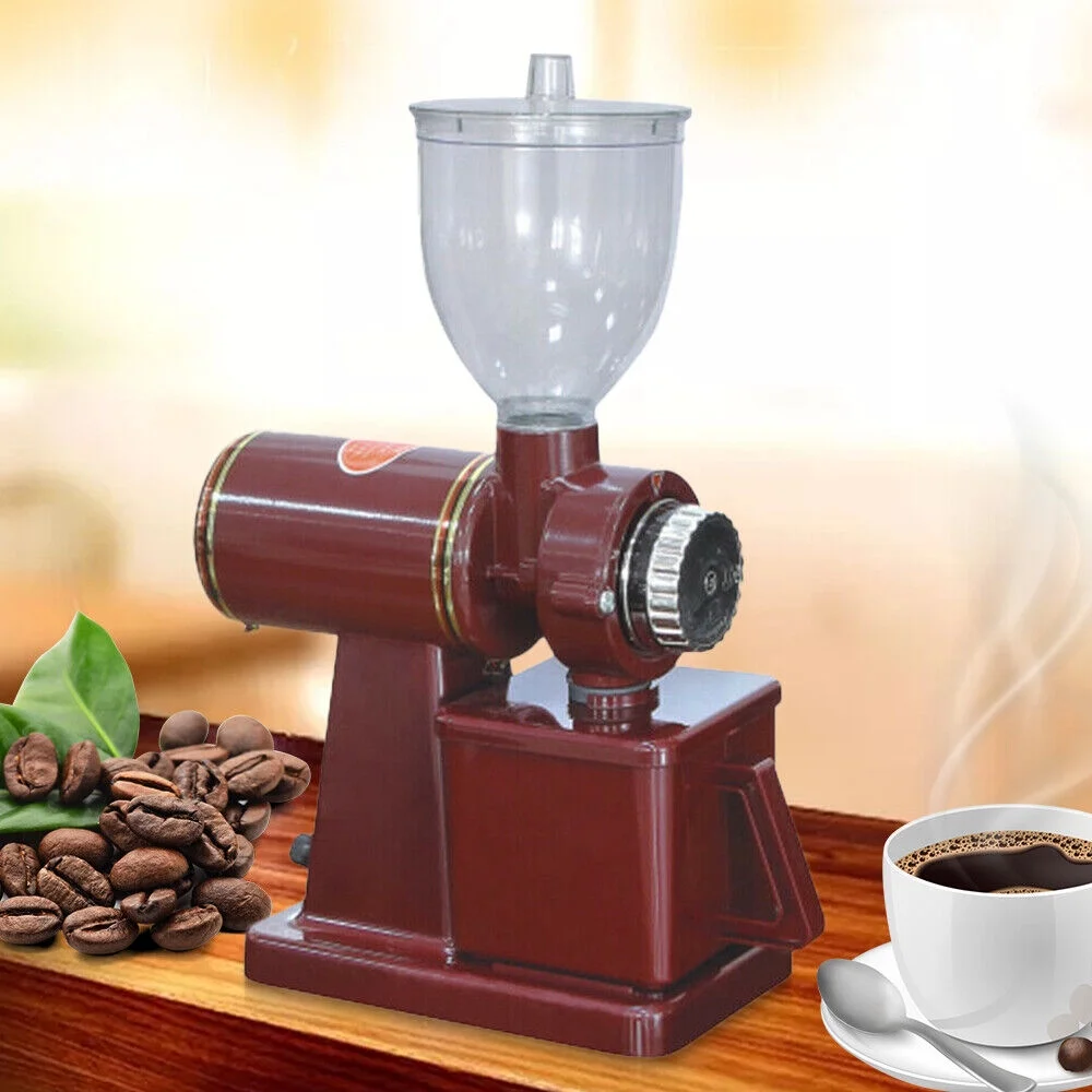 Commercial Electric Automatic Coffee Grinder Burr Espresso Bean Home Grind
