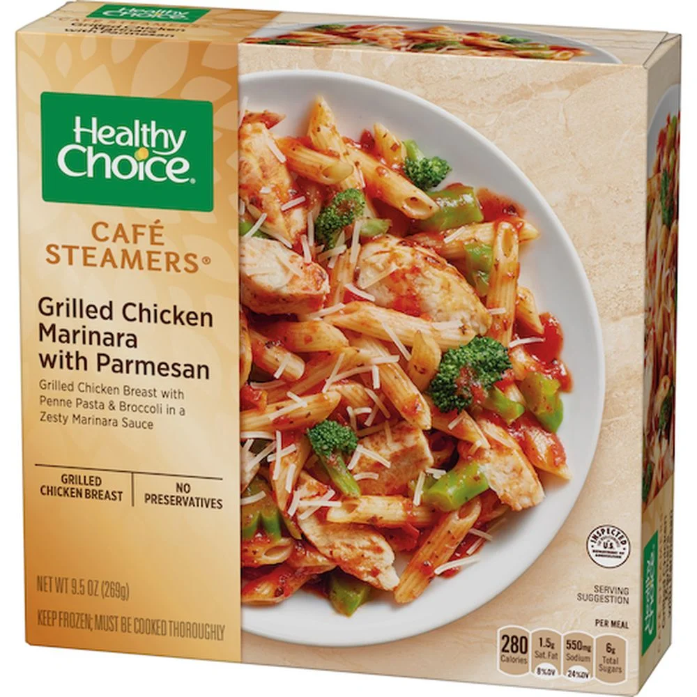 Healthy Choice Cafe Steamers Grilled Chicken Marinara with Parmesan, 9.5 Ounce -- 8 per Case.