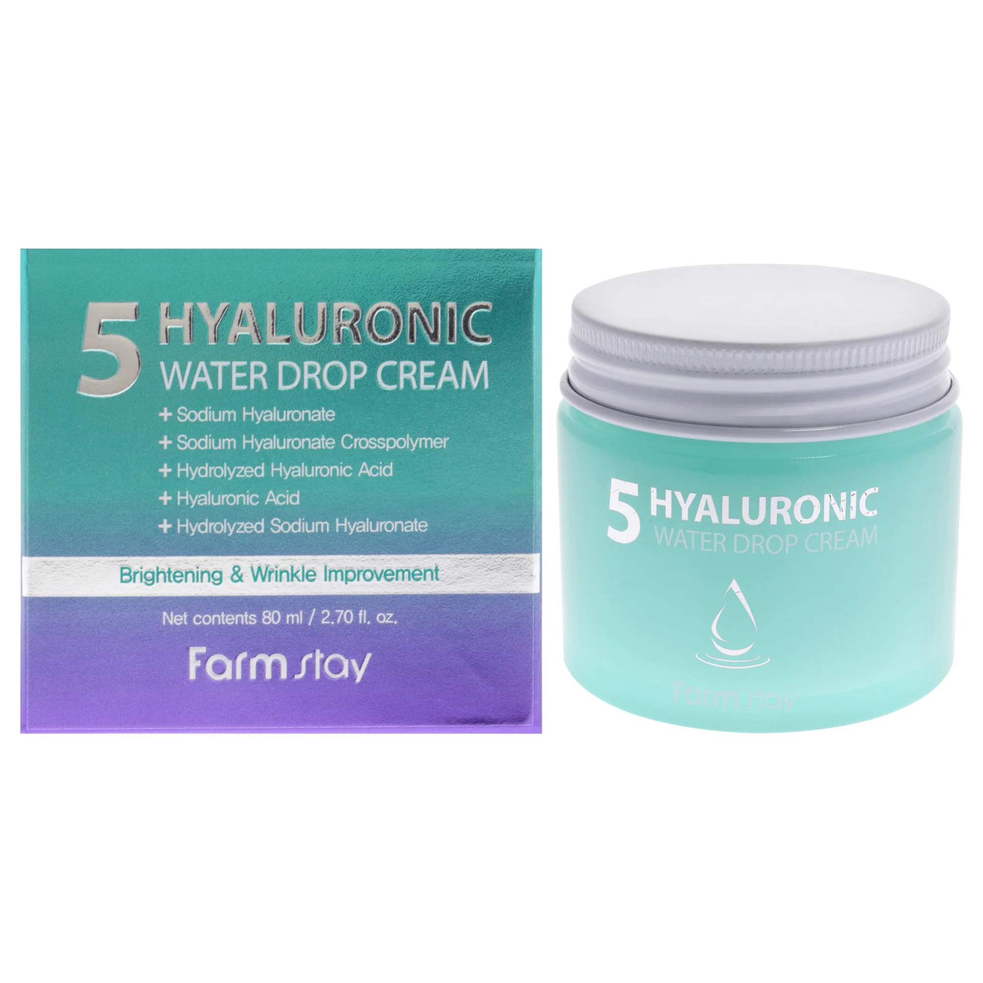 FarmStay 5 Hyaluronic Water Drop Cream by FarmStay for Women - 2.7 oz Cream