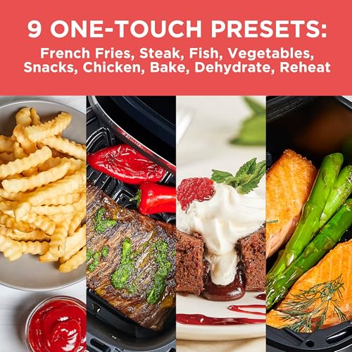 BLACK+DECKER Purifry 2QT Air Fryer, Crispy Deep Fried Taste without the Fat, Plus Bake, Dehydrate, and Keep Food Warm, Digital Touchscreen and Auto Shut-Off