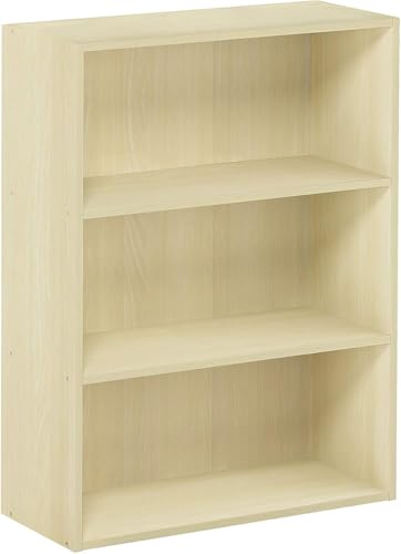 Furinno Pasir 3-Tier Open Shelf Bookcase, Americano