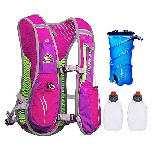 AONIJIE Hydration Packs 5.5L Trail Running Vest with 2L Bladder Reservoir Marathoner Hydro Backpack