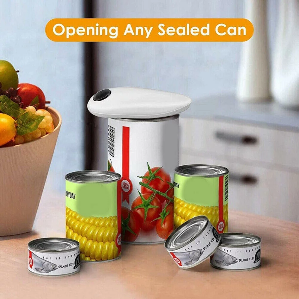 Home Automatic Electric Can Opener One Touch Jar Opener & 8-Shaped Bottle Opener