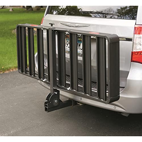 Guide Gear Folding Utility Trailer, Hitch Cargo Carrier, Truck Camping, Aluminum