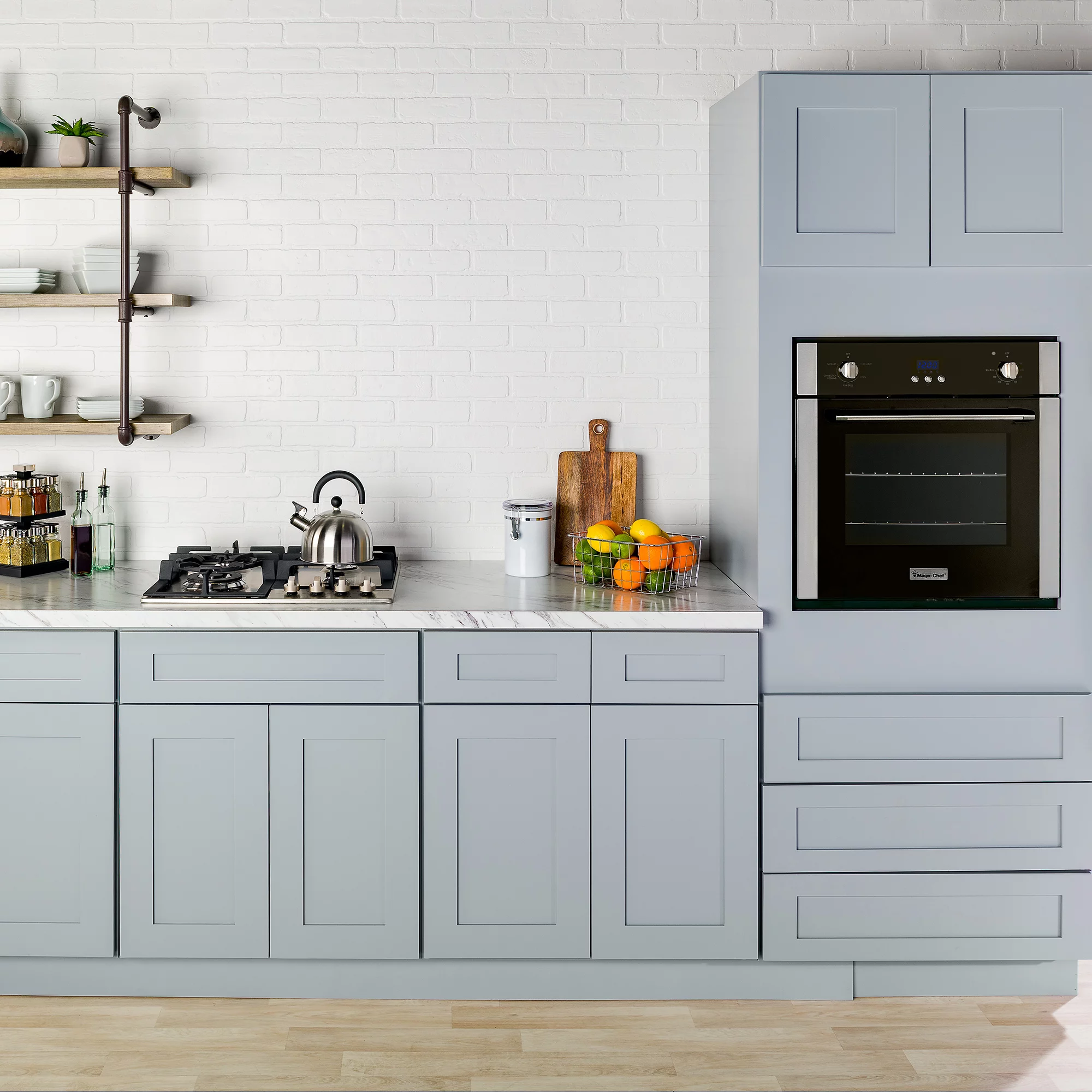 Magic Chef 24 Inch Gas Cooktop with 4 Burners, Stainless Steel