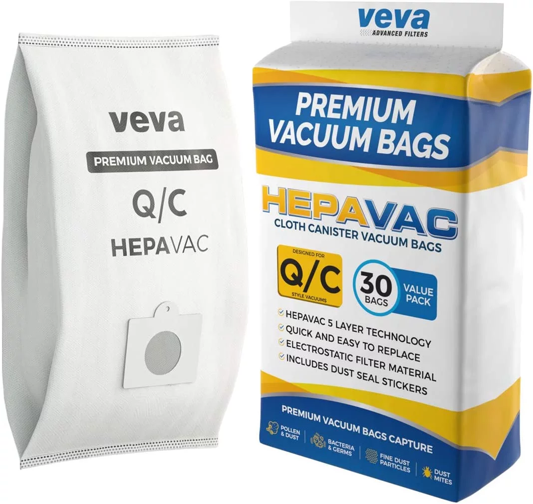 30 Pack VEVA Premium HEPA Vacuum Bags Type Q Cloth Bag compatible-Kenmore Sears