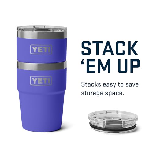 YETI Rambler 16 oz Stackable Tumbler, Vacuum Insulated, Stainless Steel with MagSlider Lid