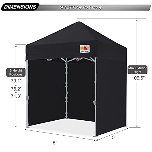 ABCCANOPY Easy Pop Up Canopy Tent with Sidewalls 10x10 Commercial -Series, White