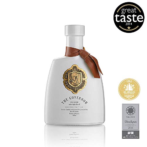 The Governor Limited Edition Extra Virgin Olive Oil - Unfiltered, Cold-Pressed, Early Harvest, Single Origin - Peppery, Robust, Spicy Notes - Packed with Polyphenols, Oleocanthal, Antioxidants, 500ml
