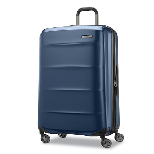 Samsonite Carry-On Pro Front Pocket Hardside Expandable 21-Inch Octiv Luggage: Durable & Impact Resistant, 360° Aero Trac Spinner Wheels, Adjustable Telescopic Handle, TSA Approved Lock - Silver