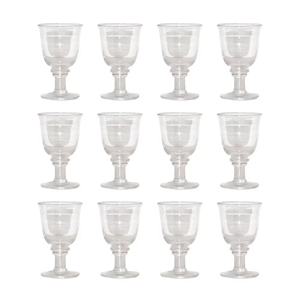 Clear 8 Ounce Wine Glasses Set Of 12 Made Of Null in A Clear Finish Bailey Street Home 2499-Bel-3379977