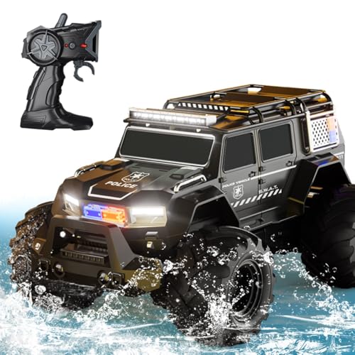 Threeking 1:16 Waterproof Monster Truck Pickup Toys RC Cars Remote Control Car Truck Toys 4WD All Terrain Off-Road Car Toy Gifts Presents 6 7 8 9 10 11 12 Year Old Kids Boys Girls Toys