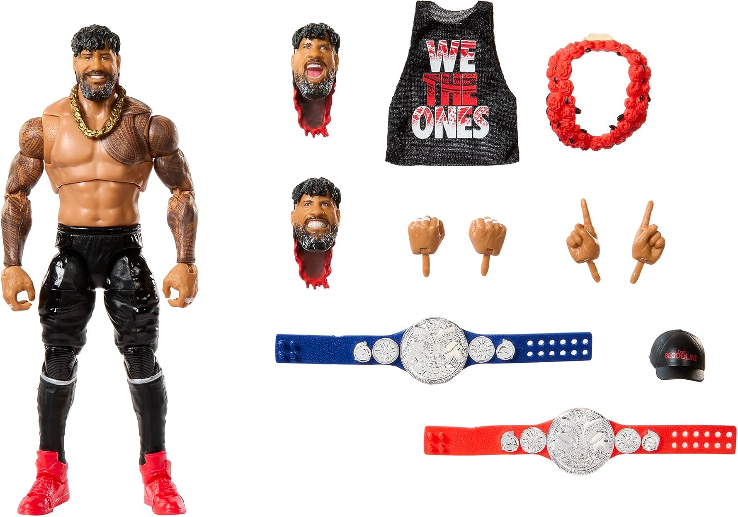Ringside Jimmy USO (Bloodline) - WWE Ultimate Edition Exclusive Toy Wrestling Action Figure