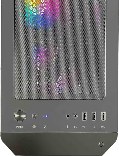 NSXGAMING Nova Desktop Gaming Computer (AMD Ryzen 5 5600G, 16GB 2 * 8 GB DDR4 3600, 512Gb M2 NVME SSD, RGB Fans, W11 64-bit Ready, Wify Ready, Mouse and Keyboard)