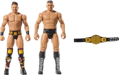 Mattel WWE Main Event Championship Showdown 2-Pack Action Figures & Accessory, Series #20 Gunther & The Miz Collectible Set