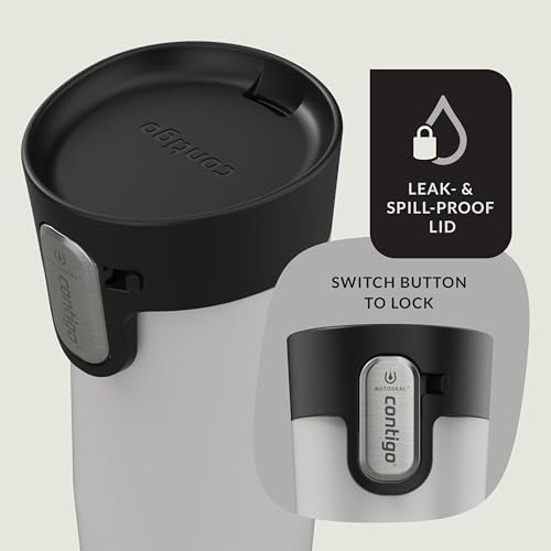 Contigo AUTOSEAL West Loop Vacuum-Insulated Stainless Steel Travel Mug with Easy-Clean Lid 20 oz Sake