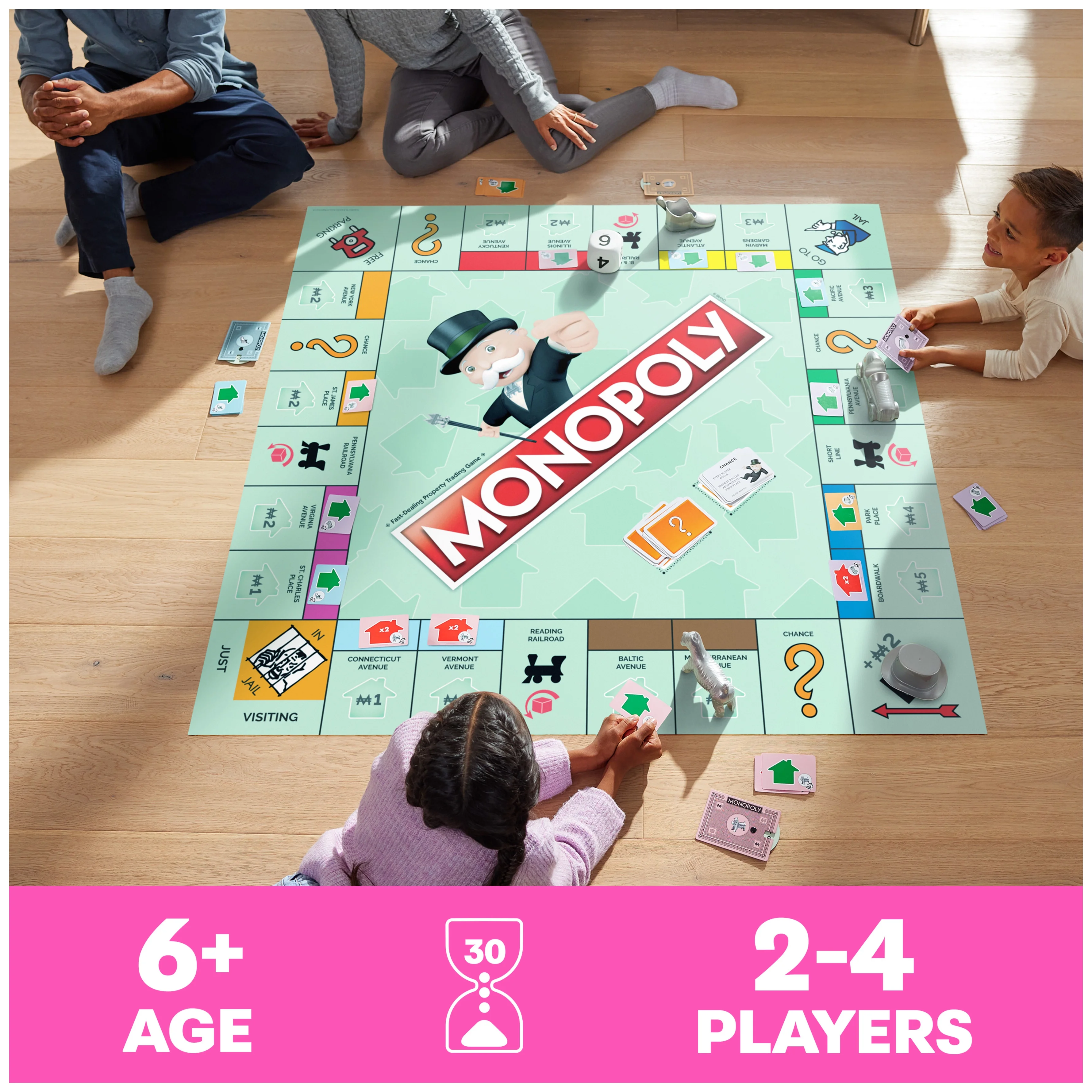 Monopoly Board Game Giant Edition Game for Kids Ages 6+
