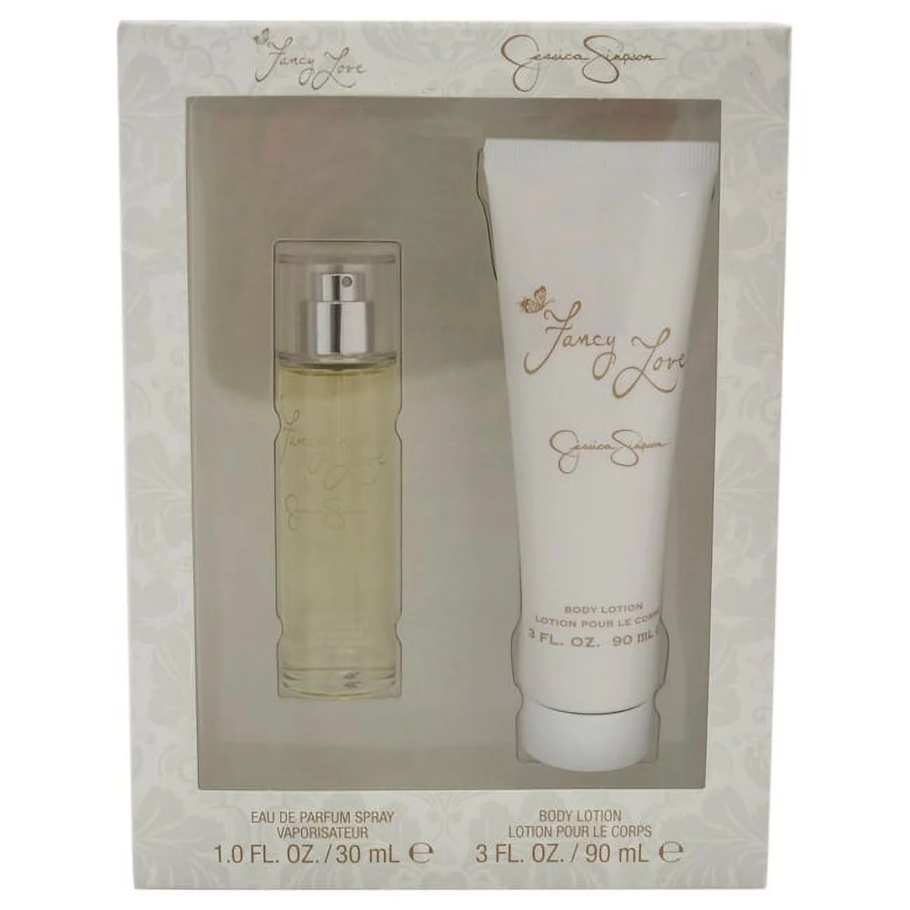 Fancy Love By Jessica Simpson For Women Set: EDP 1.0oz + Body Lotion 3.0oz