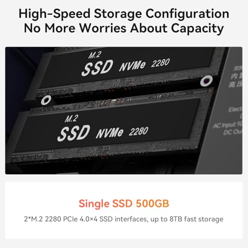 Beelink Mini PC SER5 with AMD Ryzen 5 5500U Mini Computer(6C/12T, up to 4.0GHz), 32GB DDR4 500GB NVMe SSD, Desktop PC 4K HD Dual Display HDMI/DP1.4/WiFi 6/Bluetooth 5.2/2.5Gbps Ethernet