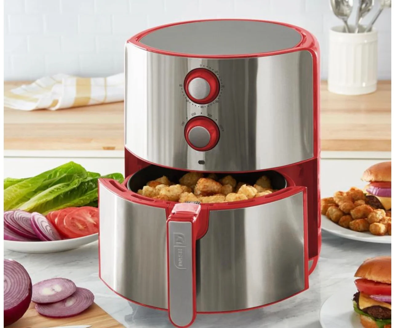 DASH Chef Series 5Quart Nonstick Air Fryer with AirCrisp Technology
