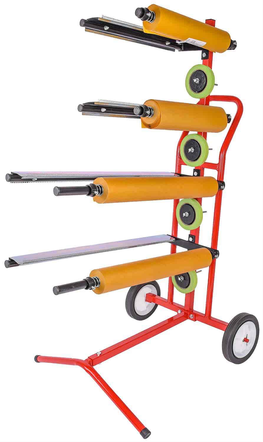 JEGS 81230 Mobile Masking Paper Stand Holds (2) 18 & (2) 12 Rolls of Paper Holds