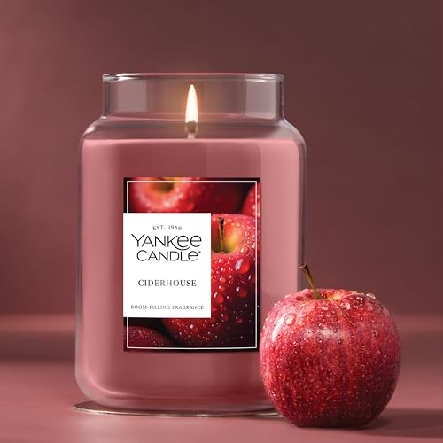 Yankee Candle Sugared Cinnamon Apple, Scented Candle, 22oz Large Jar with up to 150 Hour Burn Time, Giftable