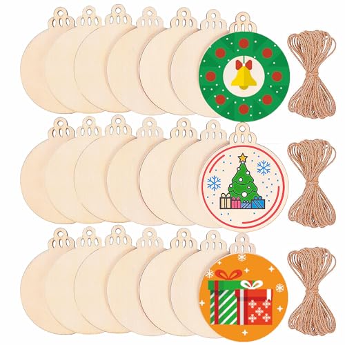 Max Fun 120Pcs Wood Slices 3.5