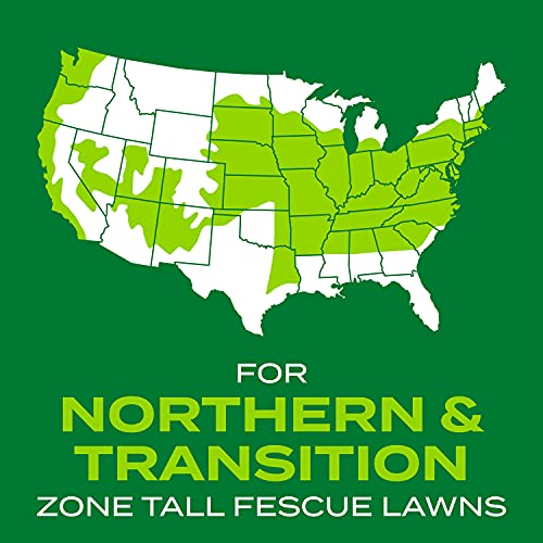 Scotts Turf Builder Rapid Grass Tall Fescue Mix, Combination Grass Seed and Fertilizer, Grows Green Grass in Just Weeks, 5.6 lbs.