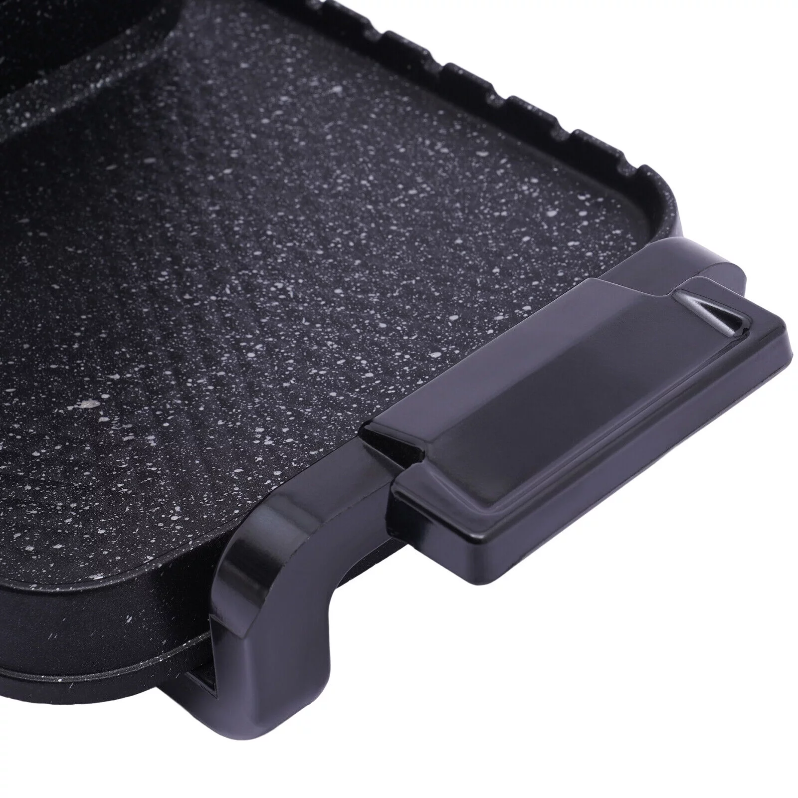 Denest Electric 2 in 1 Hot Pot BBQ Oven Smokeless Barbecue Pan Grill Hotpot Machine