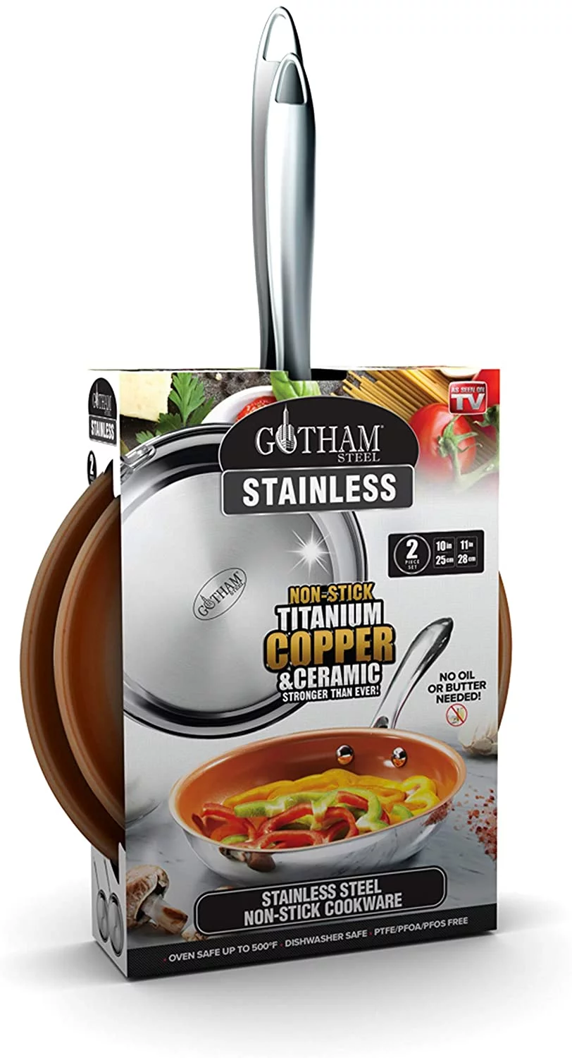 Gotham Steel Stainless Steel 2 Pack