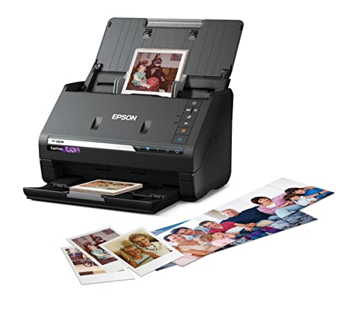 Epson FastFoto FF-680W Wireless High-Speed Photo and Document Scanning System, Black