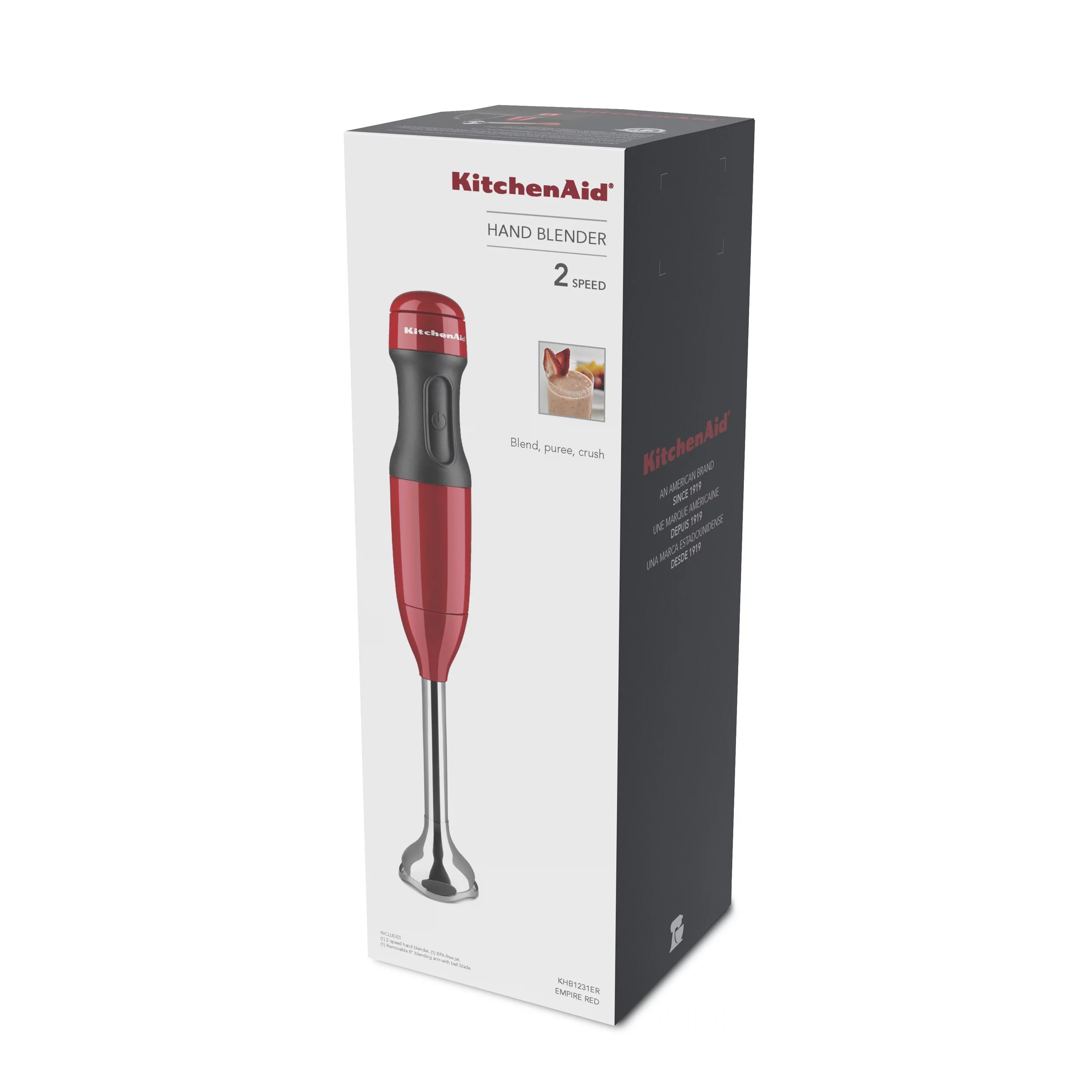 KitchenAid® 2-Speed Hand Blender, Empire Red, KHB1231
