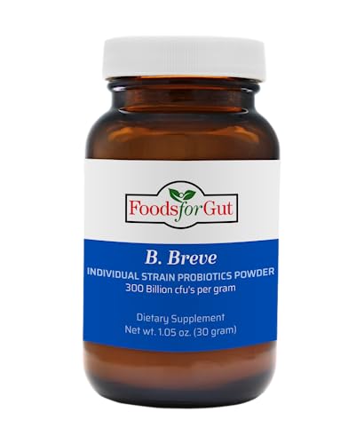 Bifidobacterium Breve Probiotic Powder 300 Billion cfu's | Digestive & Immune Support | High Potency | B. Breve (30 Grams)
