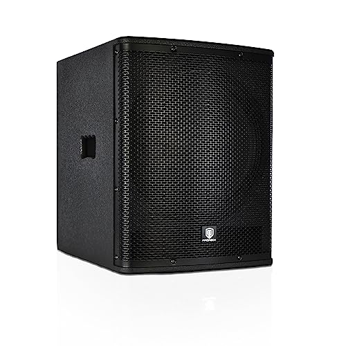 PRORECK SP-15X Active Powered PA DJ Subwoofer Cabinet 15 inch 2000W P.M.P.O with Class-D Amplifier,3 DSP Presets-Monitor, Bass Reinforcement, Black, for Wedding, Party, Concert, Church (One Subwoofer)
