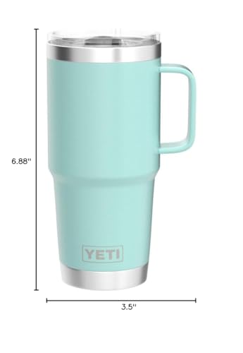 YETI Rambler 20 oz Travel Mug, Stainless Steel, Vacuum Insulated with Stronghold Lid