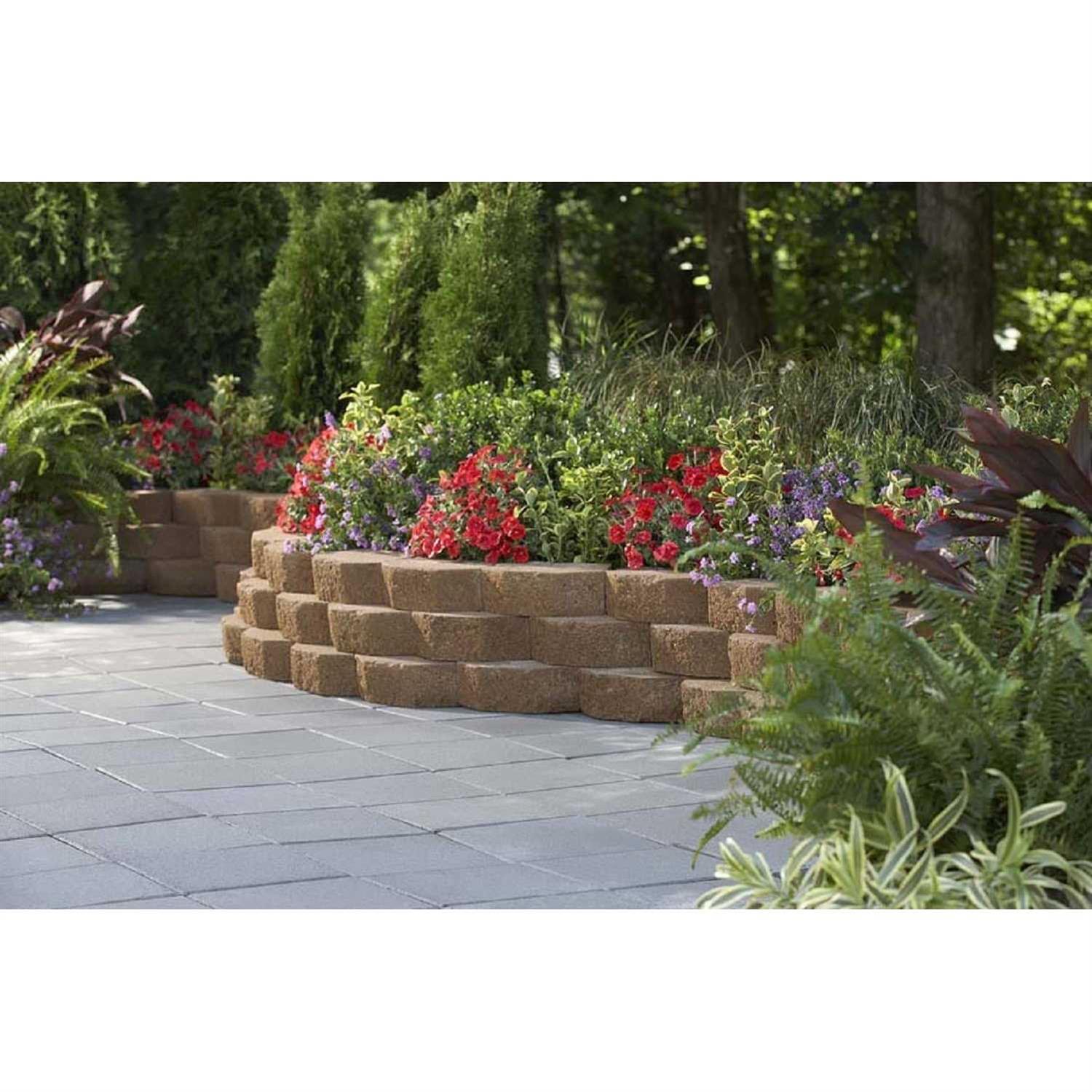 Lowe’s 4-in H x 11.5-in L x 7.5-in D White Concrete Retaining Wall Block