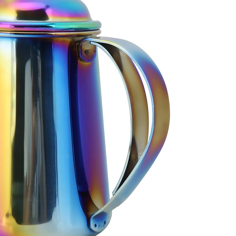 NIKOU Coffee Pot Kettle Drip Hand Punch Pots Gooseneck Pot, 650ML Stainless Steel Maker Long Mouth