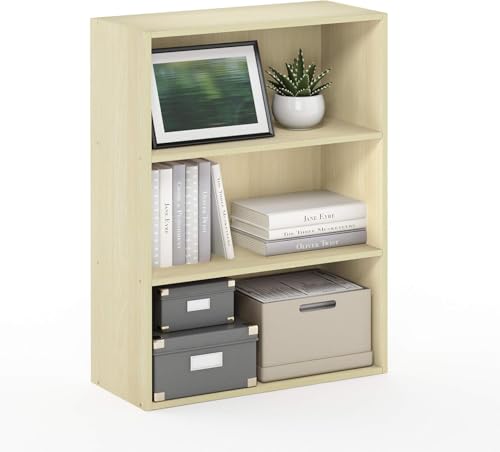 Furinno Pasir 3-Tier Open Shelf Bookcase, Americano