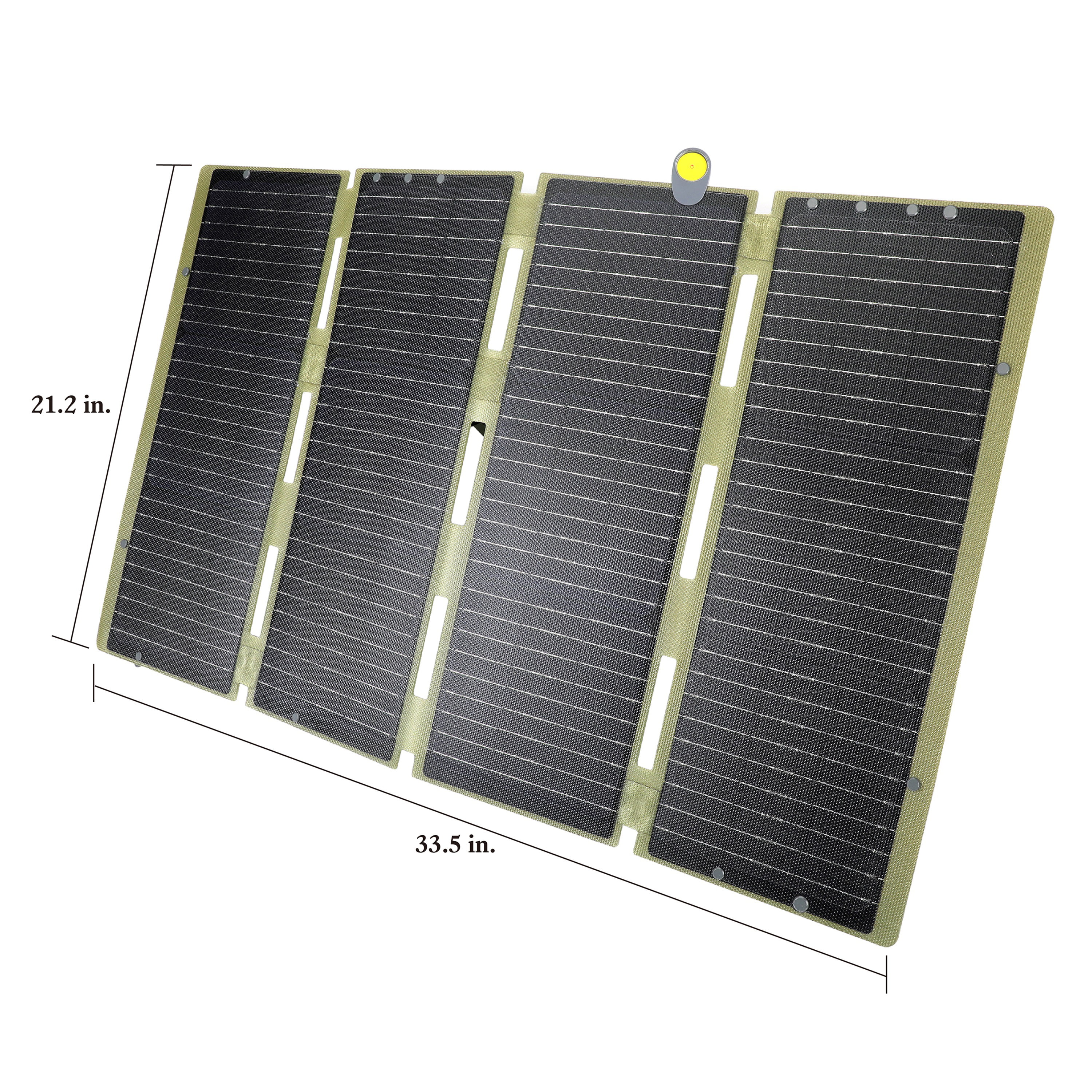 Swiss Tech 60W Foldable Solar Panel, USB-A and USB-C, Phone Charger, Waterproof, Emergency, Solar Panel Only