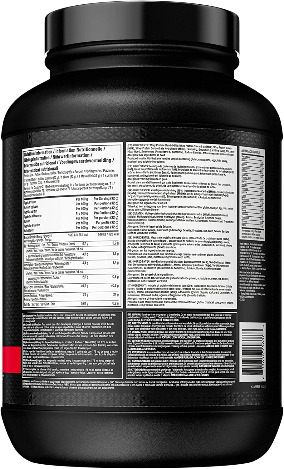 Whey Protein | Nitro-Tech Gold | Smoothie Mix | 5 lbs | Vanilla | Men & Women