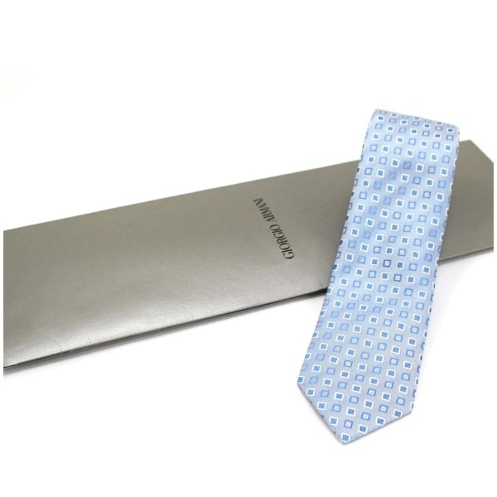 Pre-Owned Giorgio Armani Silk Tie Square Pattern GIORGIO ARMANI Men's (Like New)