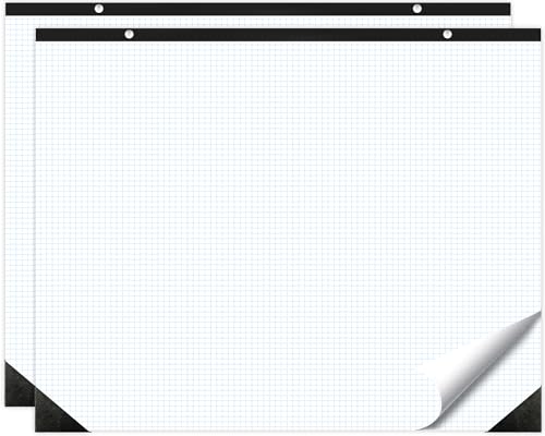 gisgfim 2 Pads Large Engineering Graph Paper 22x17 inch Sturdy Graph Desk Pad 1/4inch Quad Grid Blueprint Paper Giant Drafting Pad Sketching Graph Paper for Engineer Architect Designer Mathematician